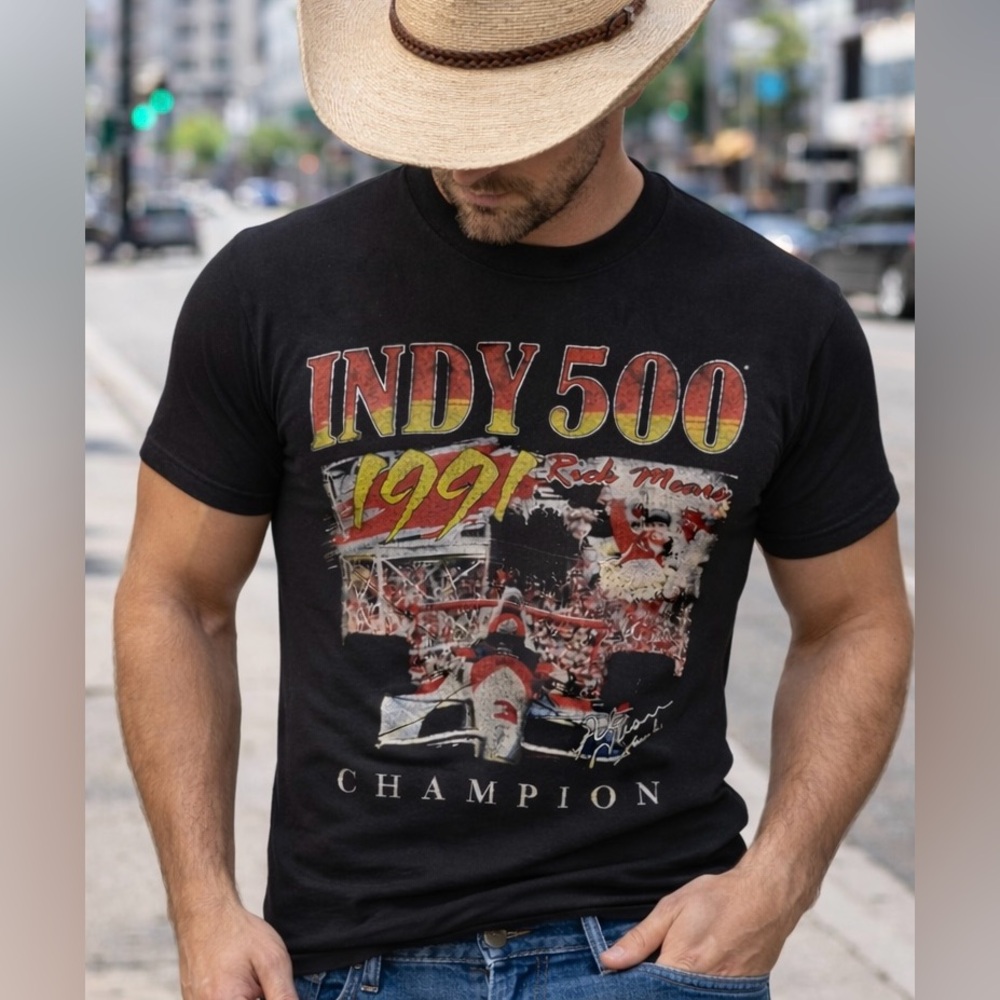Indy 500 Black Graphic T-Shirt